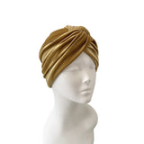 gold velvet turban