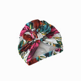 white floral turban