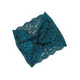 Teal lace headscarf 