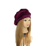 Wine Red Unlined Velvet Hat