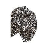 Black Leopard Print Hair Turban for Women