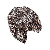Black Leopard Print Hair Turban for Women