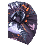Floral print turban hat for women