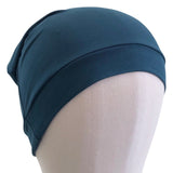 Teal Bamboo Fabric BEANIE Hat for Hair Loss