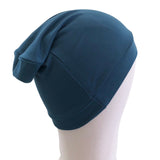 Teal Bamboo Fabric BEANIE Hat for Hair Loss