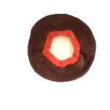 Brown and Beige Vintage Style Fashion Fleece Beret