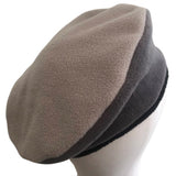 Grey Soft Fleece Floppy Women's Beret for Her