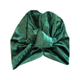 Green Crushed Velvet Hair Turban Head Wrap