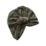 Dark Green Summer Fashion Lace Hair Turban 