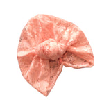 Blush Pink Lined Lightweight Lace Turban Hat for Women