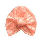 Blush Pink Lined Lightweight Lace Turban Hat for Women