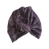 Navy Blue Lace Head Wrap Summer Turban Hat
