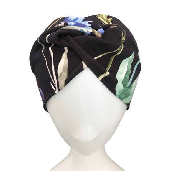 Wide Floral Fashion Turban Headband for Women