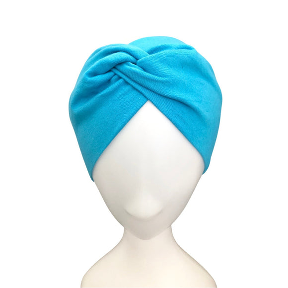 Turquoise Blue Wide Women's Yoga Headband