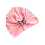 Pink Women's Spring Turban Head Wrap Hat 