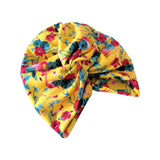  Bright Yellow Summer Turban Head Wrap