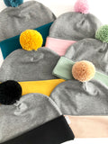 Charcoal Grey Beanie Hat Women
